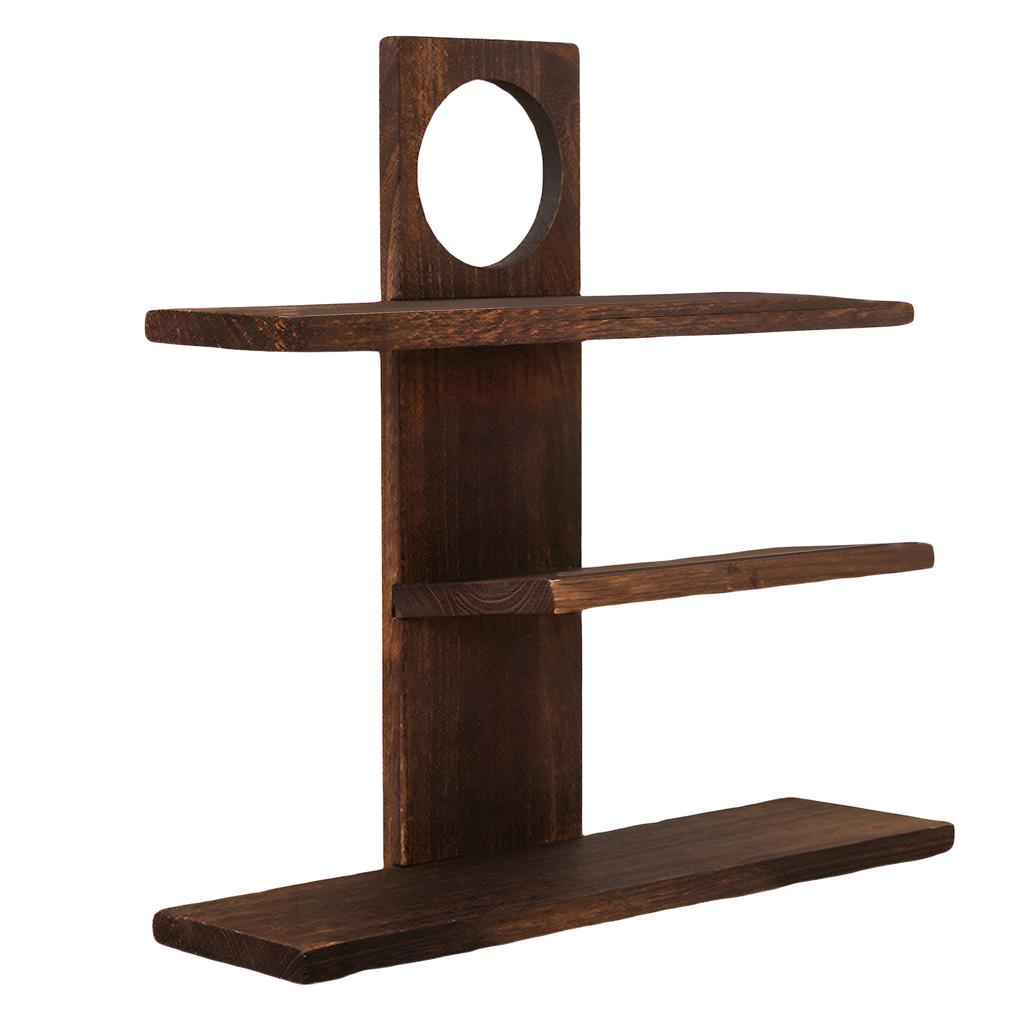 3 Tier Wooden Desk Storage Organizer Desk Display Rack Desktop Display Stand for Living Room Bedroom Office Decor