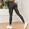 Женские леггинсы с принтом для тренировок, штаны для фитнеса и йоги