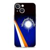 Чехол для телефона iPhone 17 Air Cases iPhone 16 15 12 13 14 Pro Max SE 7 8 Plus iPhone11 Прозрачный Мягкий Чехол Флаг Маршалловых Островов