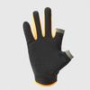 1 Pair Fishing Gloves Anti-Slip Breathable Two Finger Cut Rough Palm Great Friction Hands Protection Contrast Color Touch Screen