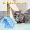 5pcs Magic Roller Balls No Toxic Automatic Dog Cat Balls Interactive Toys Automatic Pet Toy with 4 Plush Caps for Home Cleaning