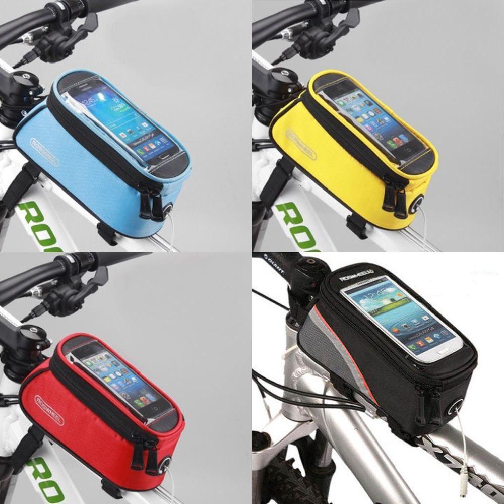 Cycling Handlebar Bag With Touch Screen Compatibility For Mountain Biking