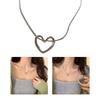 Modern Heart Pendant Necklace Stylish Chain Necklace Hollow Heart Neck Jewelry Suitable for Fashion Enthusiasts Present