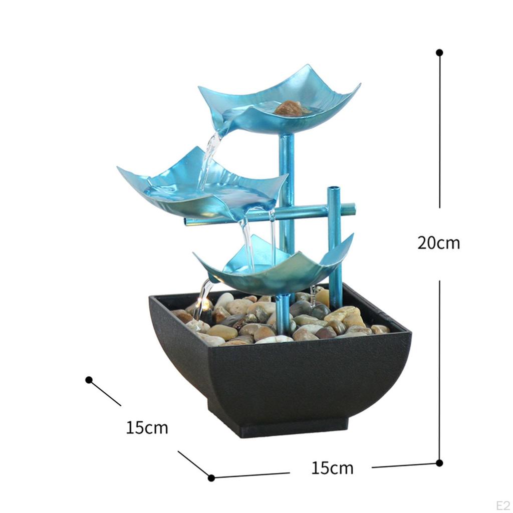 Настольный фонтан для дома, водопад, украшение, подарочный стол с камнями, светильники для дзен