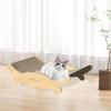 Cat Furniture Scratching Pad with Wooden Frame for Claw Care And Relaxation