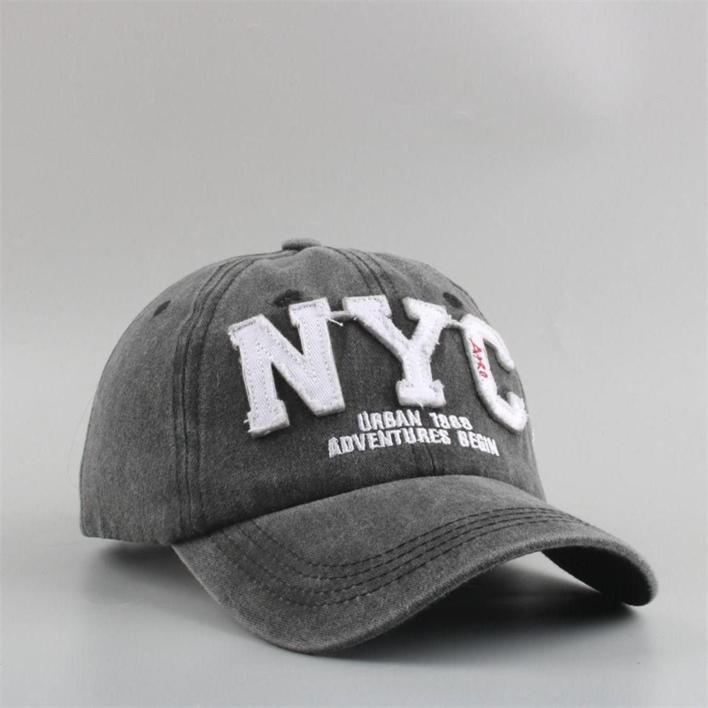 NEW YORK Distressed Faded Cap Cotton Washed Snapback Baseball Cap For Man Women Outdoor Sports