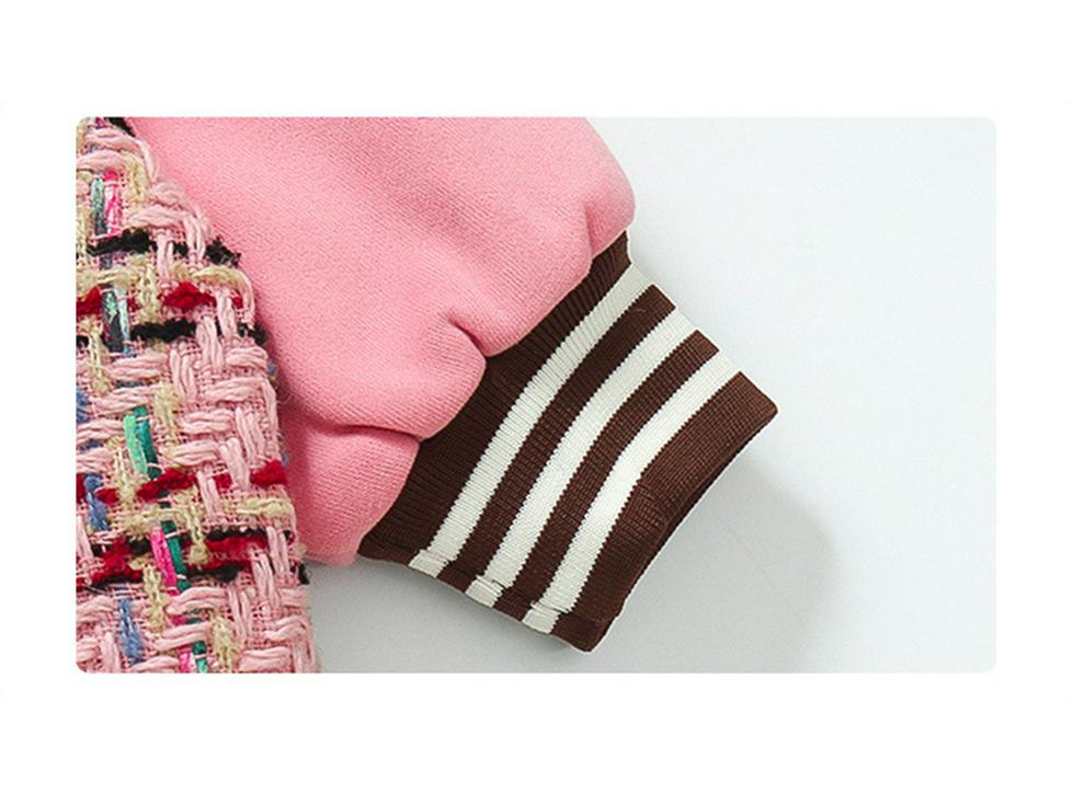 Трендовая весенне-осенняя куртка-бомбер для девочек 2025 - Стильный наряд в стиле «круто», вдохновленный ароматами, для малышек