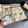 Британский Шарф с Принтом Лошади Имитация Шелка Ретро Премиум Солнцезащитный Платок Квадратный Шарф на Шею Шелковый Шарф Платок на Голову