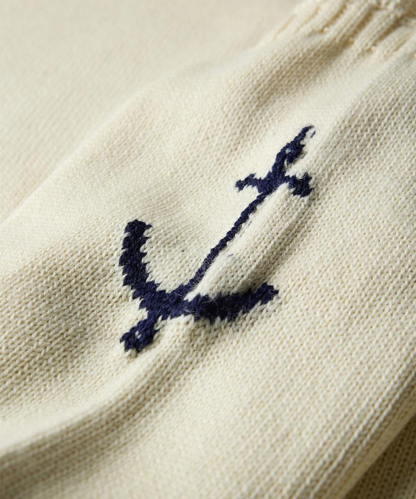 Geonjiulleunseu Fisherman Half Zip Sweater - Aran