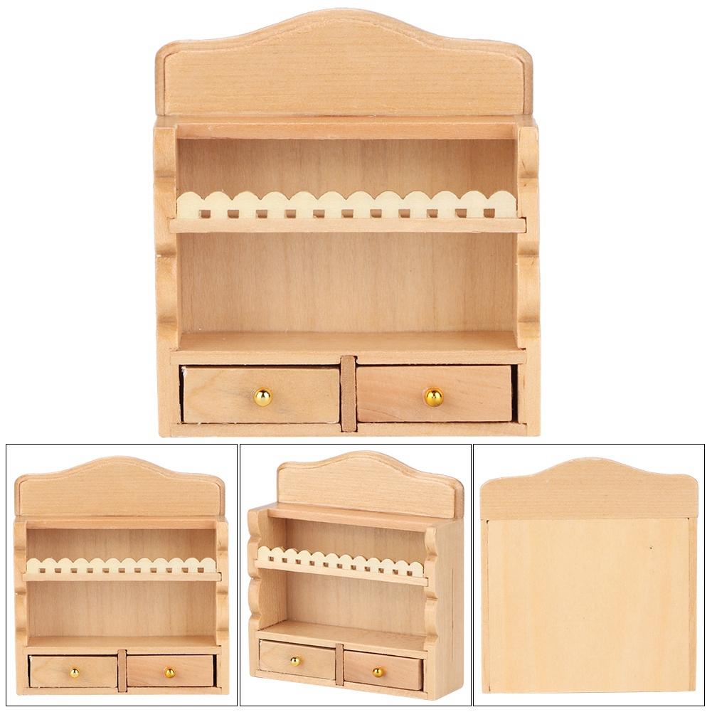 1:12 Miniature Doll House Kitchen Wall Mounted Storage Rack Accessory Furniture Toy