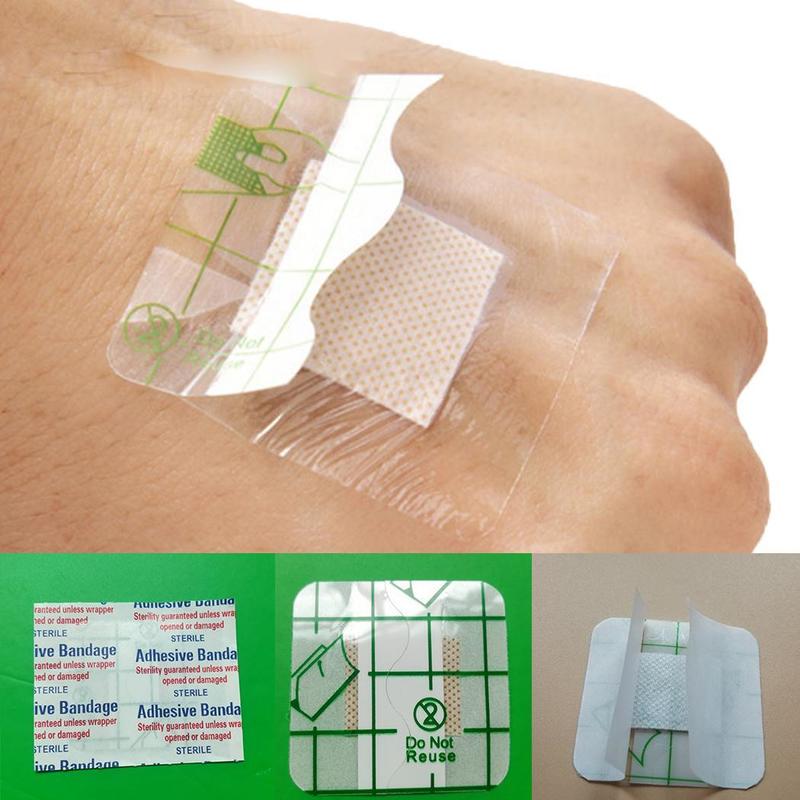 10Pcs/50Pcs Medical Adhesive Square Wound Sticker Waterproof First Aid Care