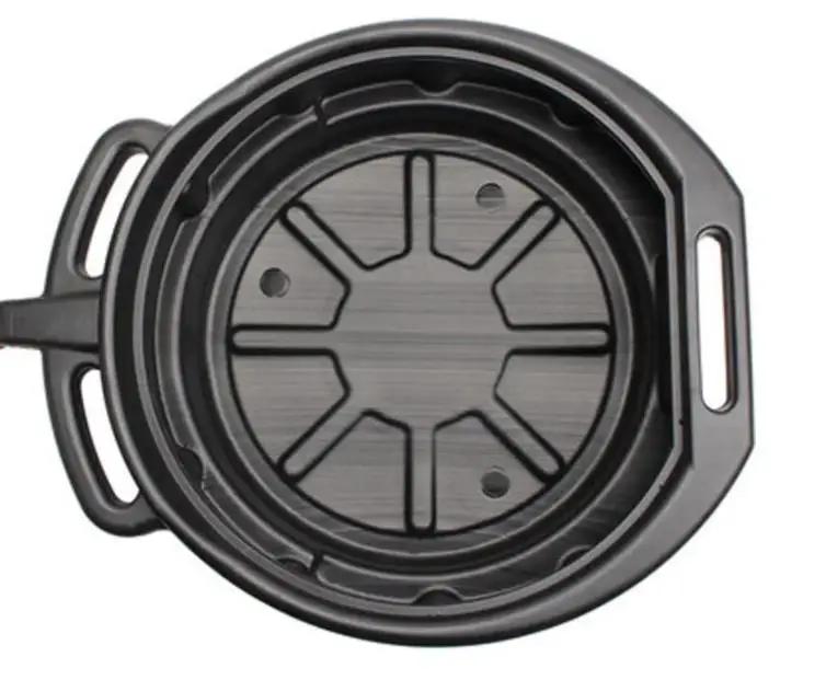 15 л поддон для слива масла, резервуар для сбора отработанного моторного масла с ручкой, поддон для сбора капель масла коробки передач для ремонта автомобиля, замены топливной жидкости, гаражный инструмент