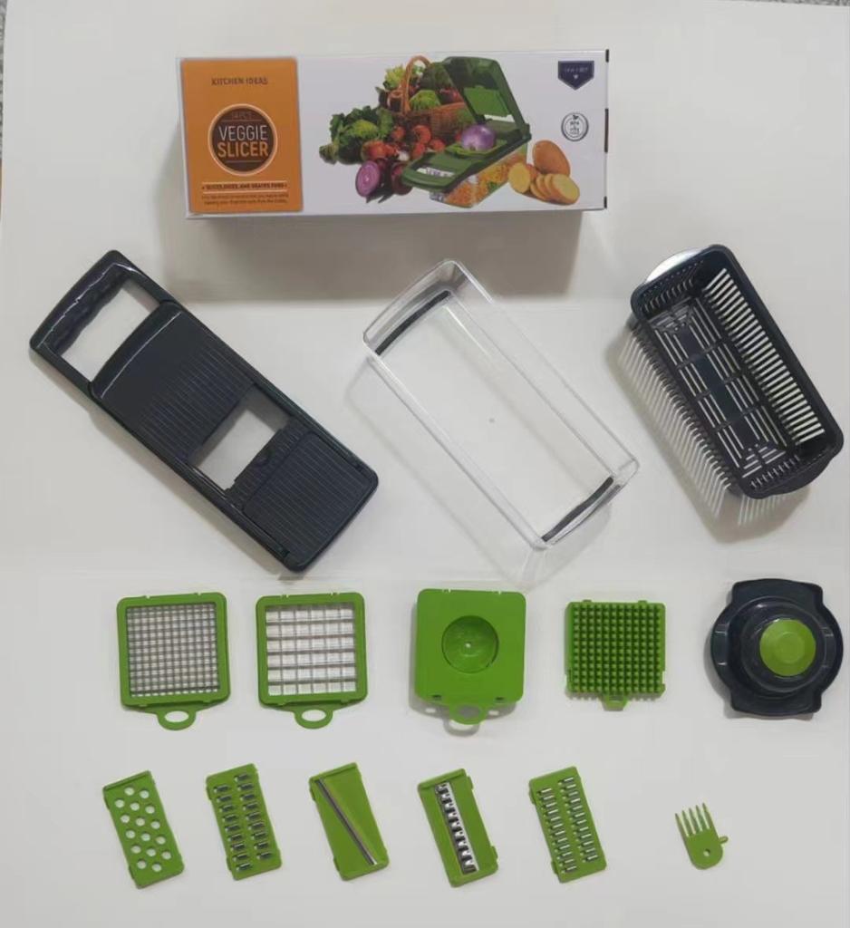 Multifunctional Vegetable Chopper Tomato Carrot Grater Onion Shredders Cucumber Slicer, Egg Strainer Drain Basket Kitchen Tool