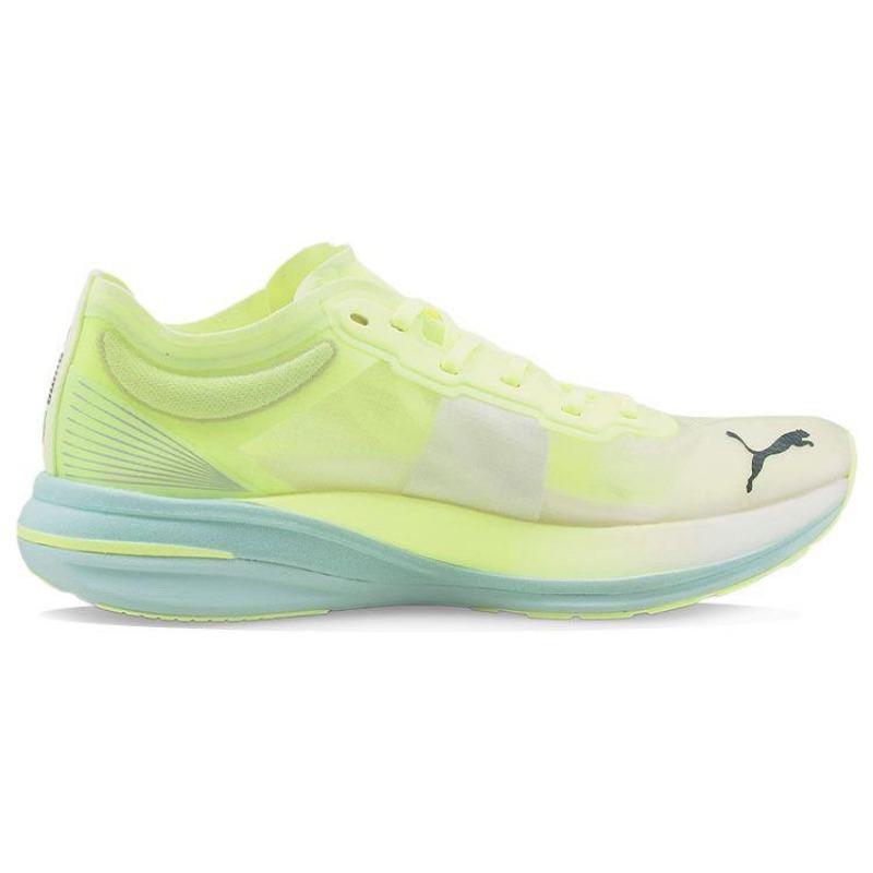 Puma Женские низкие беговые кроссовки Deviate NITRO Elite Зелено-синие 376444-02