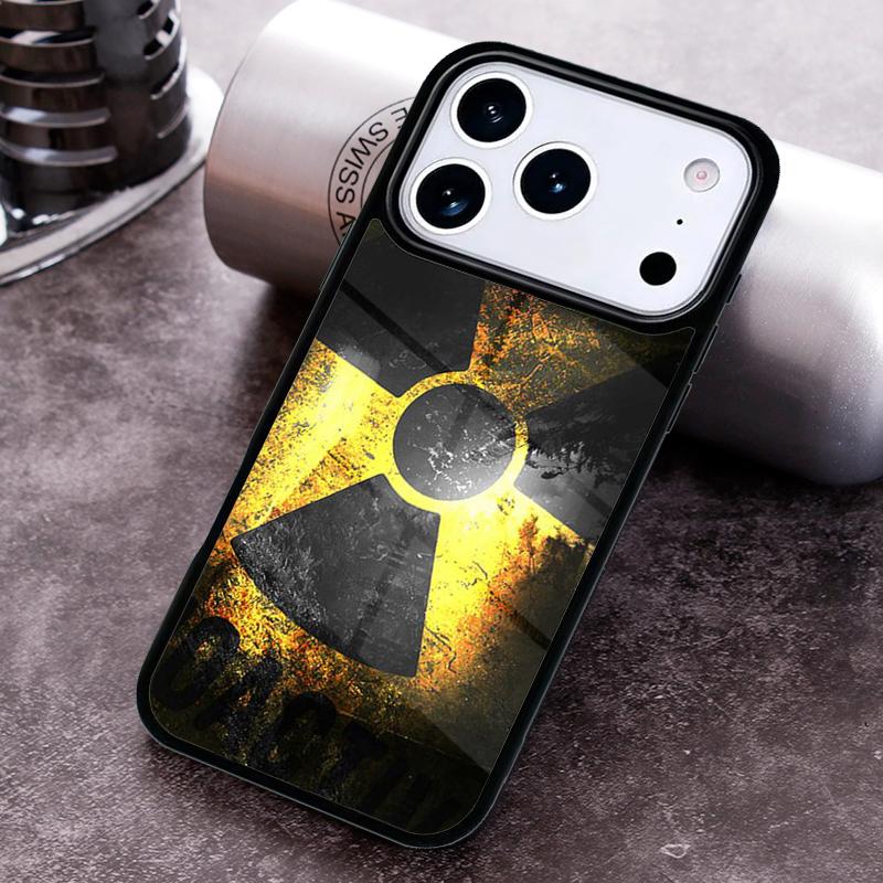 Nuclear Radiation Emblem Phone Case for iPhone 17 16 15 Pro Max Air 14 13 12 11 Plus Shockproof Capa Cover