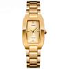 Simple and Stylish Square Gold Business Stainless Gold Watch for A Great Women's Wristwatch. Waterproof, Casual, Style, Cute, Steel, Small, Square,