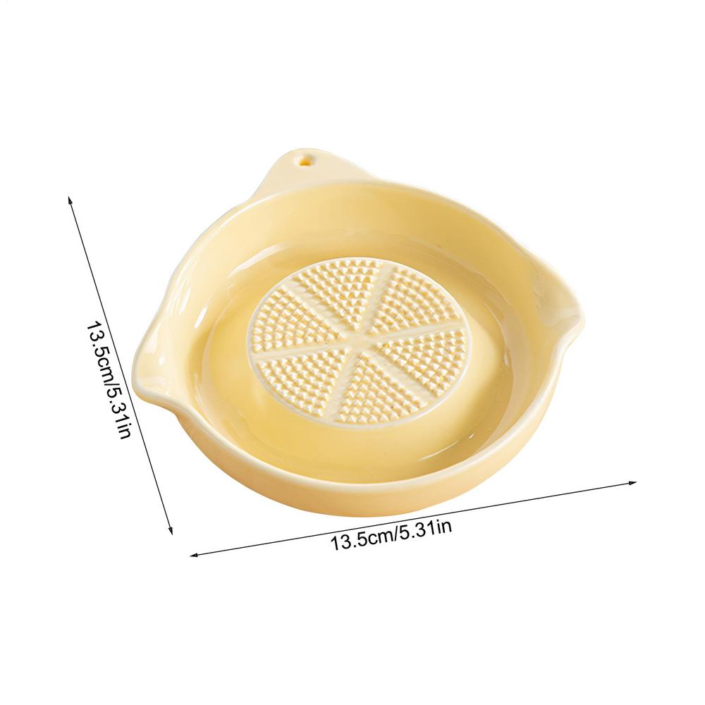 Grater Plate for Ginger Garlic Onion Cheese Lemon Hand Grinder Garlic Masher Portable Porcelain Carrot Grinding Kitchen Tool