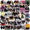 10/50PCS Cute Cartoon Mothman Stickers Creepy Graffiti Stickers for DIY Luggage Laptop Skateboard Bicycle Stickers