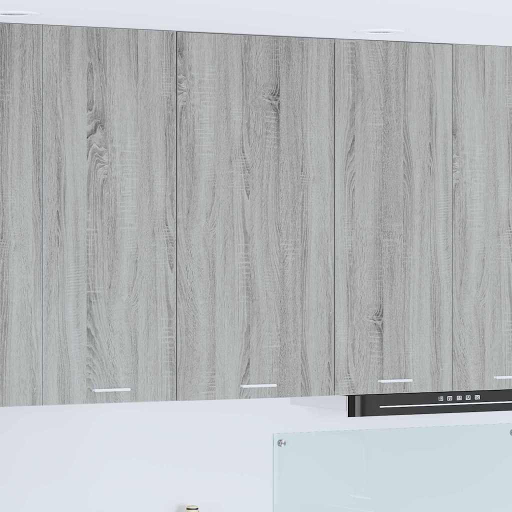 Hanging Cabinet with Storage Grey Sonoma and White 50 x 31 x 100 cm