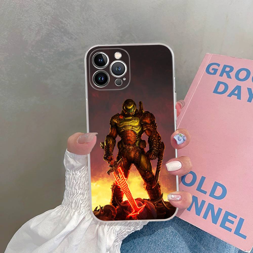 Крутой чехол для телефона H-DOOM Eternal-S для iPhone 17 16 15 14 13 11 12 Pro Max 16 Plus Прозрачный