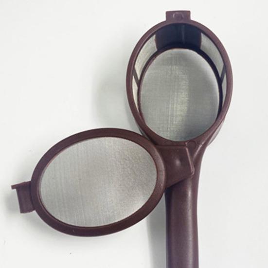 Совок для кофе, воронка, многоразовый сетчатый фильтр, кофеварка из нержавеющей стали, можно мыть в посудомоечной машине, портативный дуршлаг