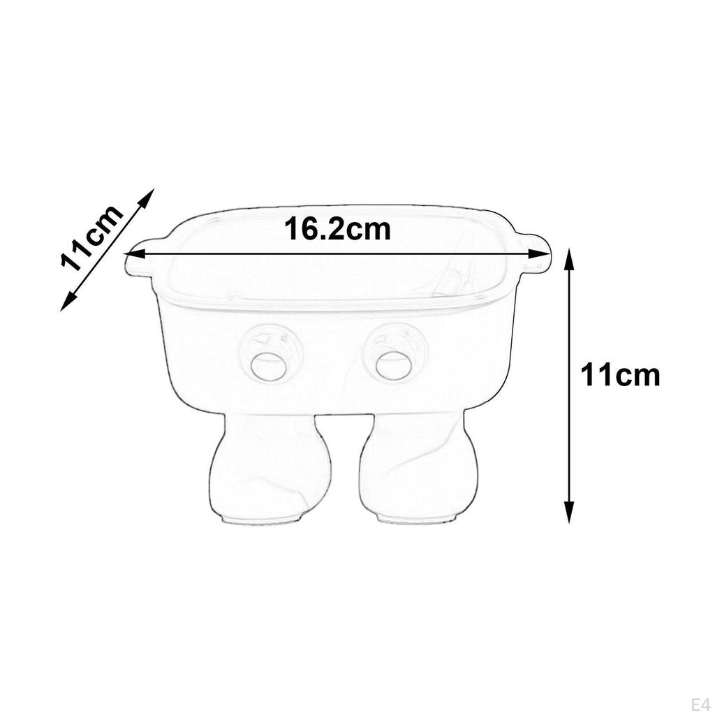 Приподнятая миска для кошек, Миска для котят в форме мультяшного робота, Нескользящая, Миска для кошек, Наклонная для воды для кошек