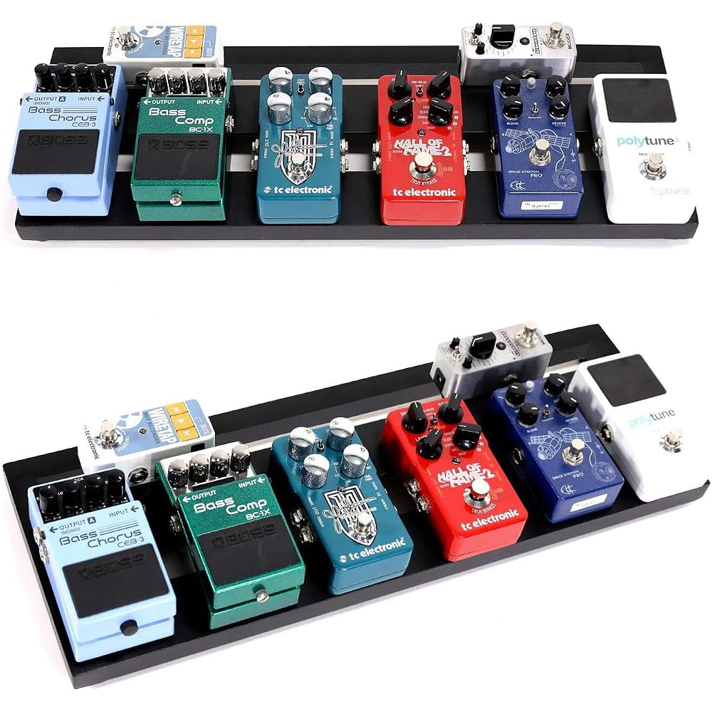 GHOSTFIRE Ultralight Guitar Effect Board Pedal Board with Aluminum Alloy Velcro Carrying Bag V Se...