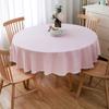 Скатерть кружевная круглая водонепроницаемая маслостойкая свадебная скатерть однотонная хлопковая льняная элегантная скатерть для обеденных мероприятий