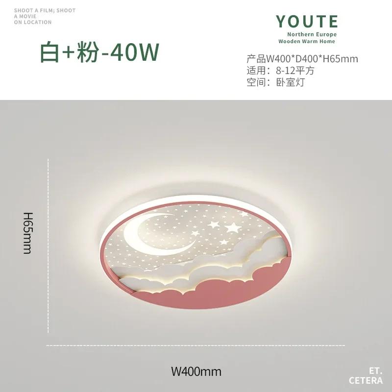 Новая светодиодная потолочная лампа для детской комнаты, креативная люстра в виде мультяшной луны и звезд для спальни, для комнаты мальчика/девочки, декор для ресторана, светильник