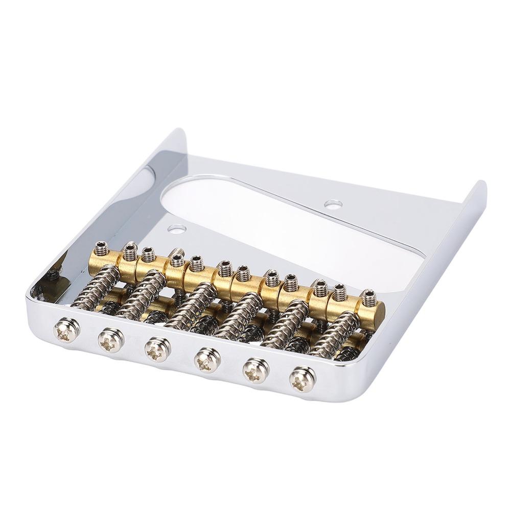 Metal For Telecaster Bridge 6-Saddle 6 String Bridge Electric Guitar Bridge For Electric Guitars