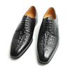 Fashion Fashionable Derby Shoes Crocodile Pattern Leather 2025 New Style Business Office Handcrafted Oxfords High Quality Dress Men Shoe