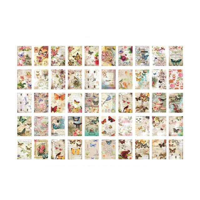 Dimi 100 листов, большой размер, винтажный материал, бумага, ретро, легкая бумага, деко, скрапбукинг, коллаж, фон, сделай сам, журнал, дневник, ремесло