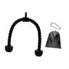 Biceps Triceps Tension Rope Twisted Pull Down Non Slip Fitness Practical with Carabiner
