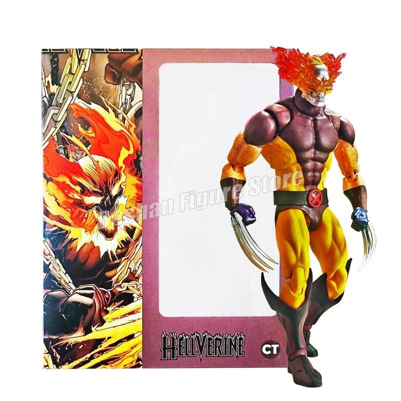 Ct Toys Wolverine Hellverine Action Figure Comic X-Men Logan Howlett Figures Mafex Collection Ghost Rider Figurine Model Toys