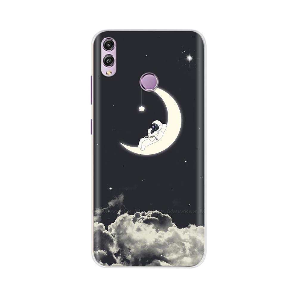Чехол для Honor 8X Модный Прозрачный Цветной Мягкий Задняя Крышка Телефона Для Huawei Honor 8X Силиконовый Funda Бамперы Оболочки для Honor 8X