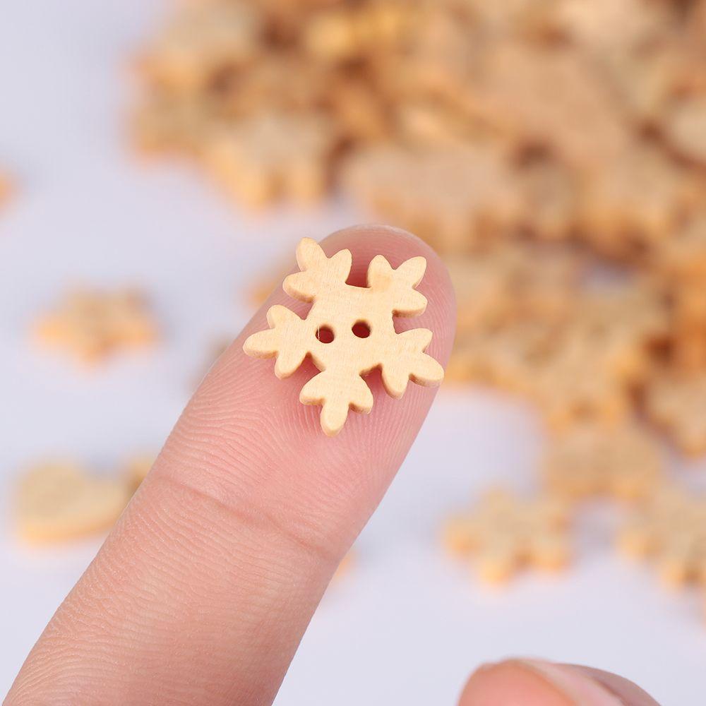 Nature Decorative DIY Crafts Wooden Sewing Scrapbooking Wood Buttons ChristmasTree Pattern