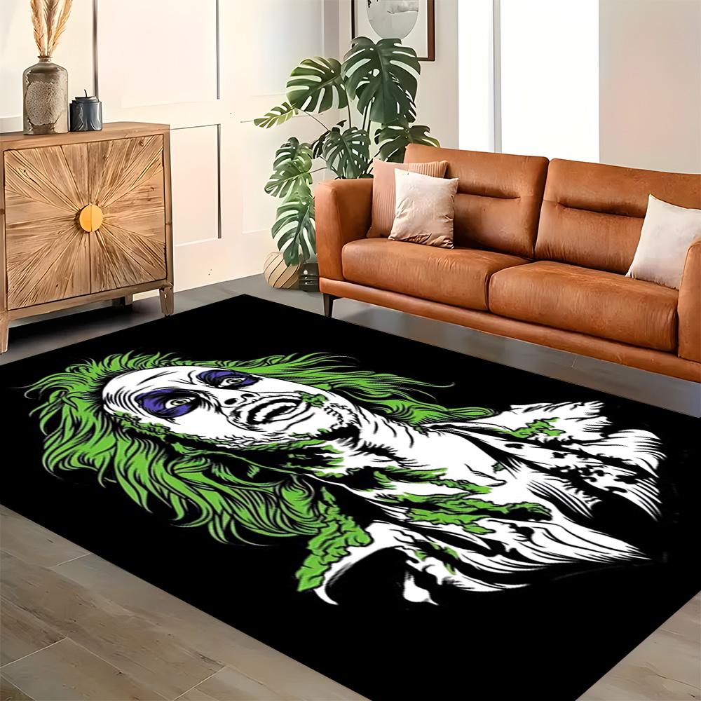 Beetlejuice: Ghostly Fun for Living Room rug, Bedroom, Study Room, Hallway Decoration, Perfect for Home Decoration or Holiday Gifts