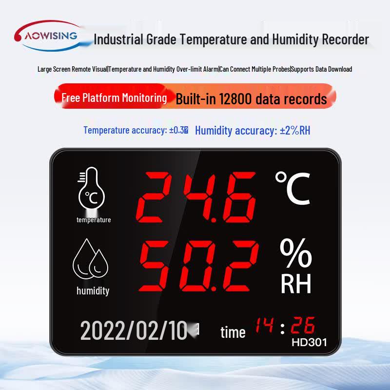 AOWISING HD301 Цифровой регистратор данных температуры и влажности