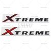 3D X Treme Car Trunk ABS Chrome Adhesive Badge Emblem Rear Body Tailgate Adhesive Badge for Land Cruiser