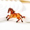Horse Brooch Smooth Line Design Animal Pin Retro Style Enamel Pin Metal Edging Lightweight Lapel