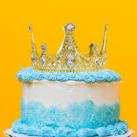 Корона для торта, искусственная хрустальная тиара, сверкающее украшение для торта, декор свадебного торта на день рождения, детский душ