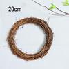 DIY Rattan Hoop Floral Wreath - Handmade Door Décor with Dried Flowers for American Country Christmas