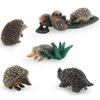Simulated Forest Mammal Hedgehog Model, Hedgehog, Mouse, Melon-Stealing Badger, Static Desktop Decoration Ornament