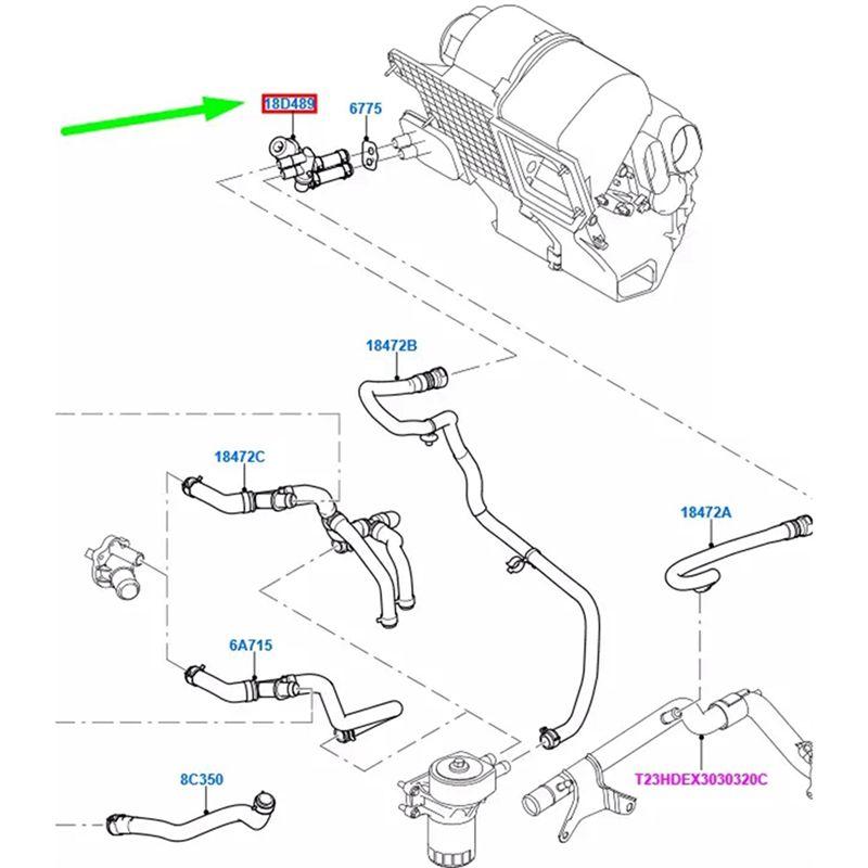 New High Quality Car Heater Water Valve Heater Control Valve 1371567 6C11-18D489-AA 6C1118D489AA For Ford-A02G