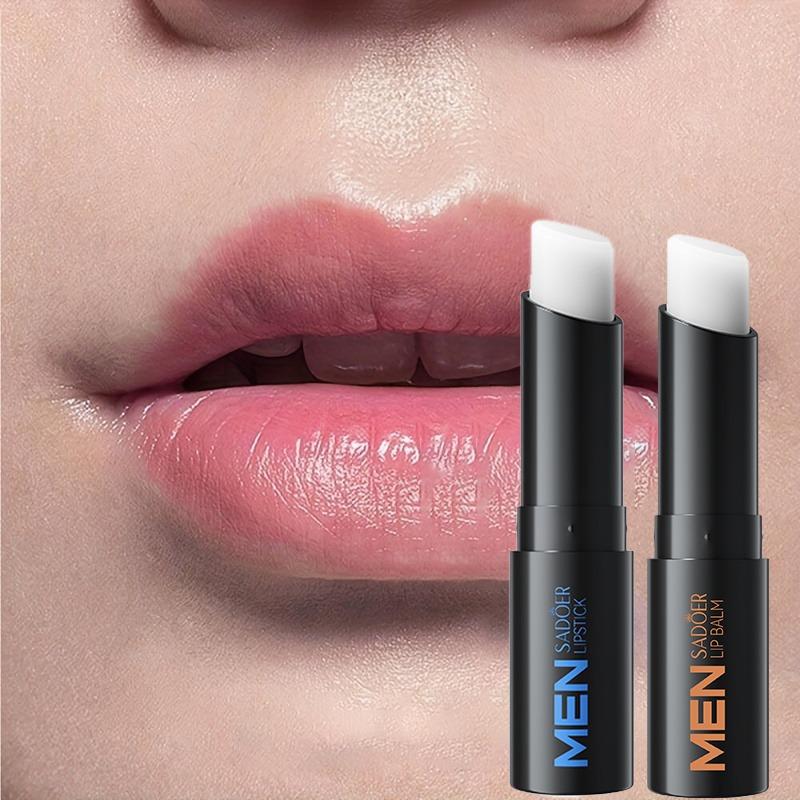 Увлажняющий бальзам для губ для мужчин, увлажняющий карандаш для губ, мягкий и увлажняющий натуральный блеск для губ, мягкая текстура, увлажняющие губы