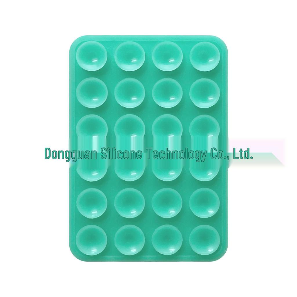Черная силиконовая противоскользящая подставка для телефона: 24 Портативные, Минималистичные Наклейки на Присосках