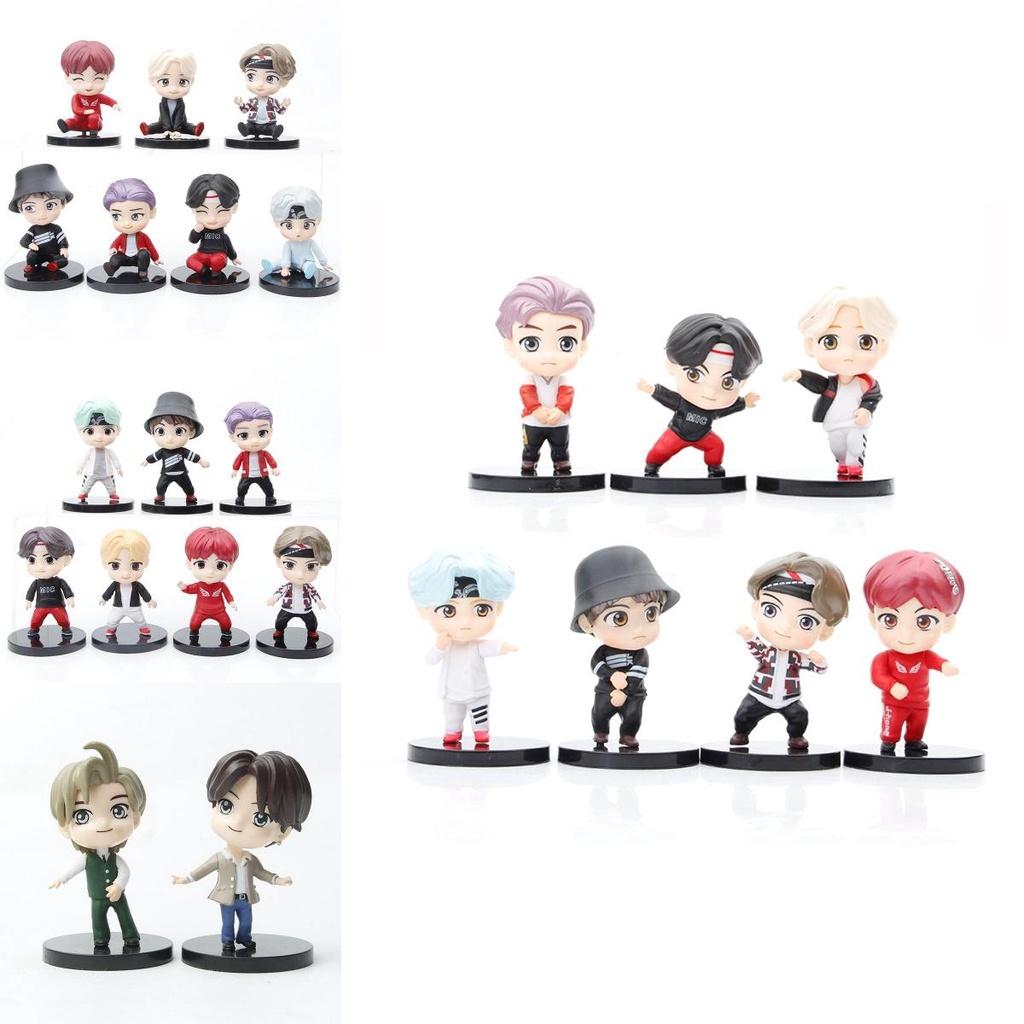 Bangtan Boys Bt21 Tiny Tan Figurine Collection 7pcs Of Cute And Vividly Colored Pvc Statues For Fans
