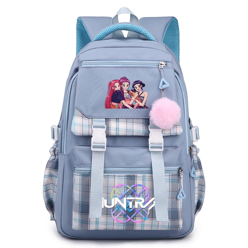 Anime Cartoon K-Pop Printed Large Capacity Backpack for Teenger Student Girl Boy Schoolbag Bookbag Kid Gift Women Waterproof Travel Bag Mochila
