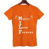 2023 Мужская футболка MILF Music I Love Forever с коротким рукавом Мужская свободная футболка Мужская лучшая брендовая новая мужская футболка с коротким рукавом