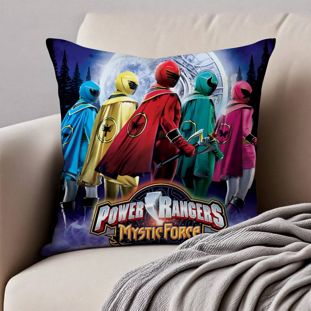 M-Могучие M-Морфины Пауэр Рейнджерс Наволочка Наволочка против пылевых клещей Невидимая молния Шелковистый короткий плюш Чехол для диванной подушки
